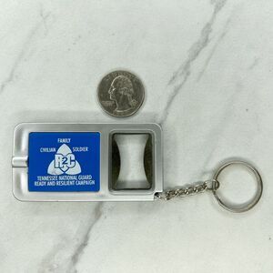 Tennessee National Guard Flashlight Bottle Opener Keychain Keyring